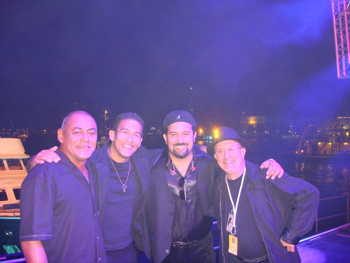 con Cheito Quiñonez y Teddy Mulet en Holanda