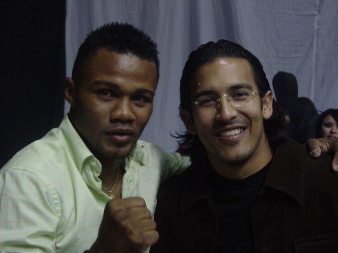 con Felix Trinidad