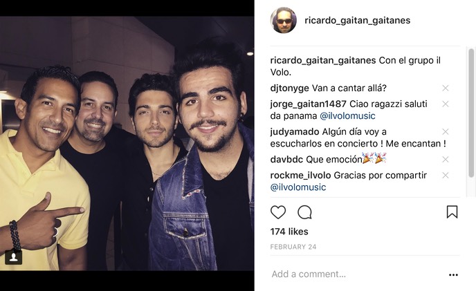 junto a il Volo en Estefan Kitchen